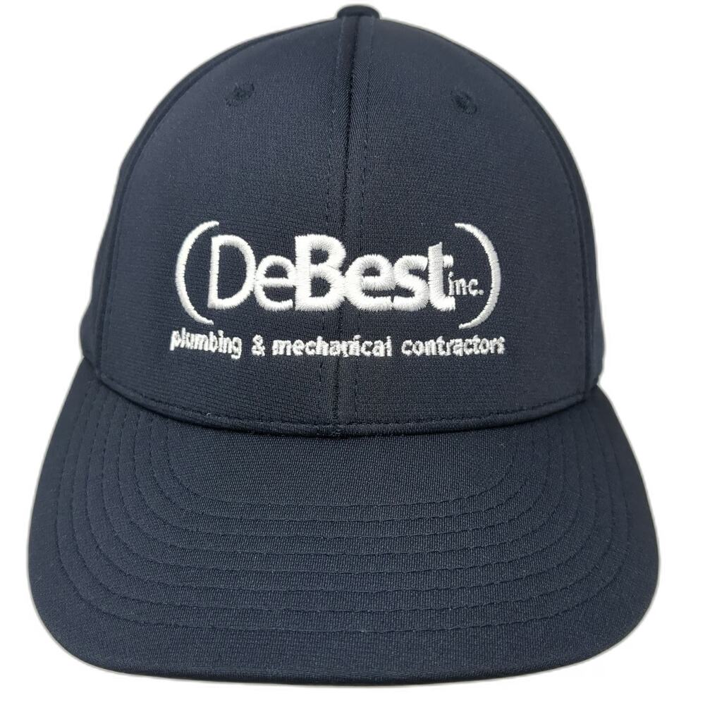 Richardson Baseball Cap Blue XL DeBest Plumbing 50 Years Anniversary Flexfit Hat